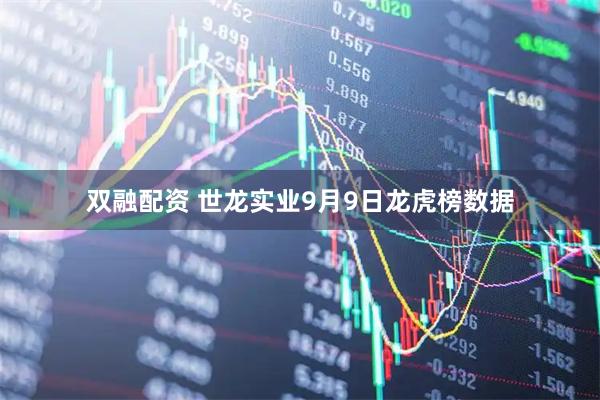 双融配资 世龙实业9月9日龙虎榜数据