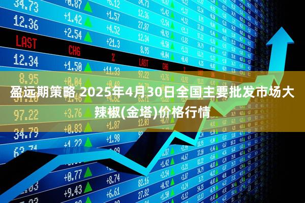 盈远期策略 2025年4月30日全国主要批发市场大辣椒(金塔)价格行情