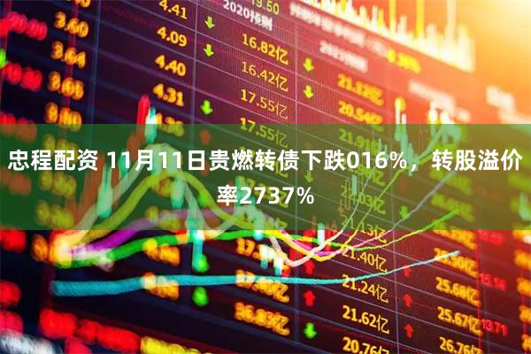 忠程配资 11月11日贵燃转债下跌016%，转股溢价率2737%